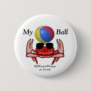 Beach Crab, My Ball, MeWarriorWoman on Twitch Button