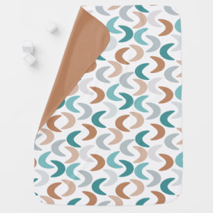 Beach Crescents  Baby Blanket