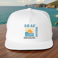 Beach Crew Retro 50th AF Birthday Hat