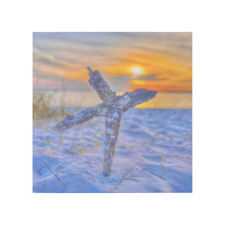 Beach cross coffee mug gallery wrap