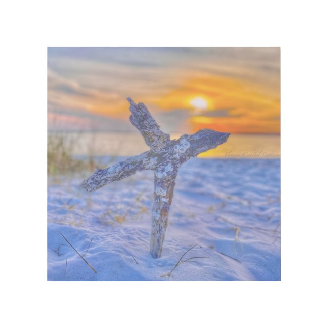 Beach cross coffee mug gallery wrap (Front)