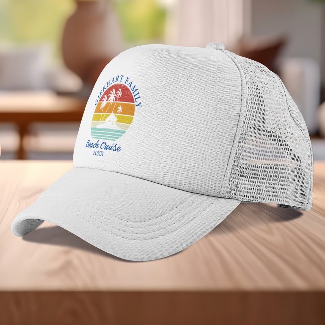 Beach Cruise Family Reunion Matching Retro Trucker Hat (Beach Cruise Family Reunion Matching Retro Trucker Hat)