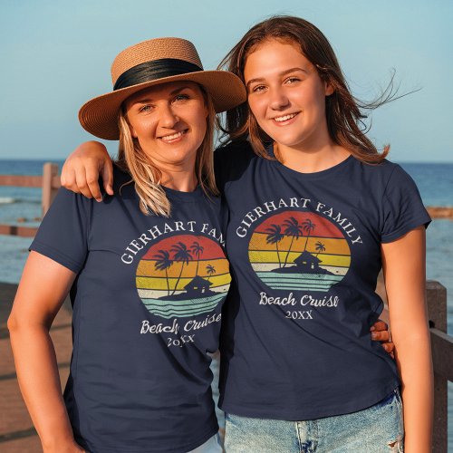 Beach Cruise Family Reunion Mom Matching T_Shirt