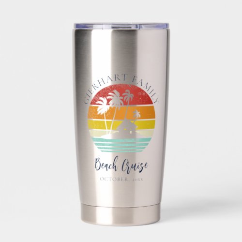 Beach Cruise Family Vacation Matching Insulated Tumbler