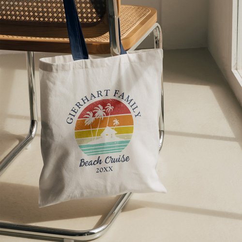 Beach Cruise Family Vacation Matching Tote Bag