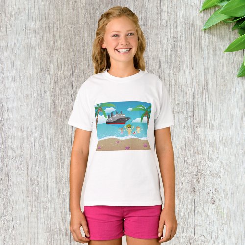 Beach Cruise Girls T_Shirt