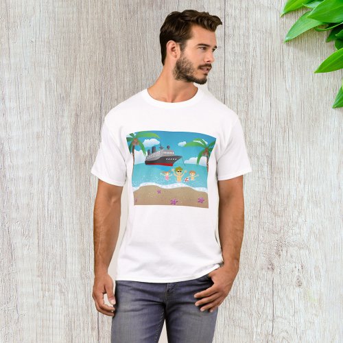 Beach Cruise Mens T_Shirt