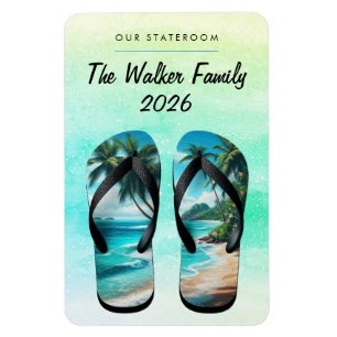 Beach Cruise Ship Stateroom Magnet
