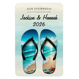 Beach Cruise Ship Stateroom Magnet