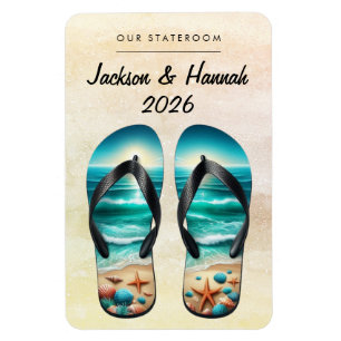 Beach Cruise Ship Stateroom Magnet