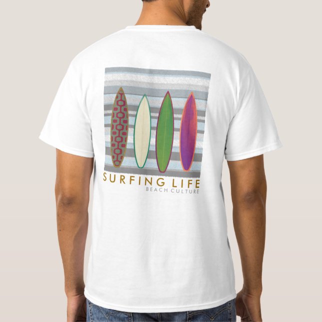 beach culture . surfing life T-Shirt (Back)