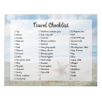 Beach Customizable Travel Packing List Checklist N