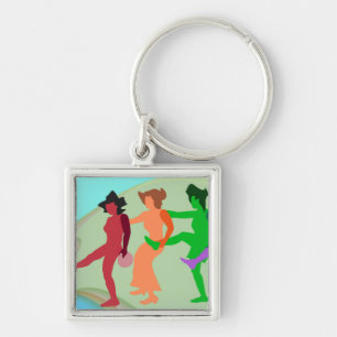 Beach Dance Keychain