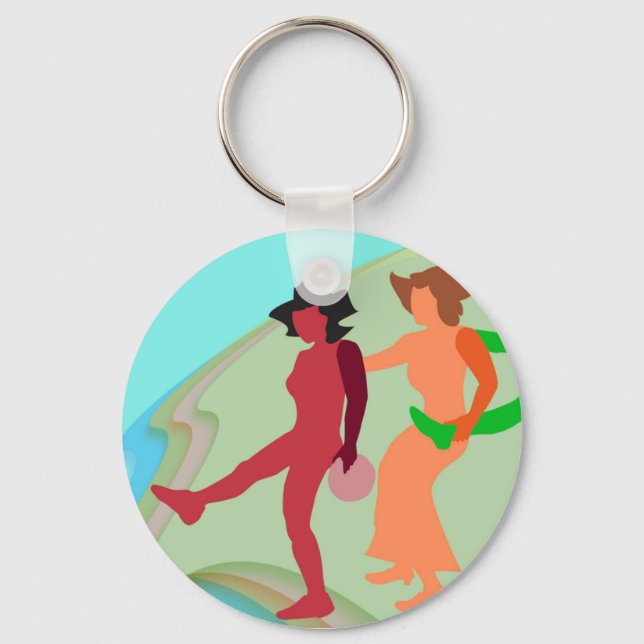 Beach Dance Keychain (Front)