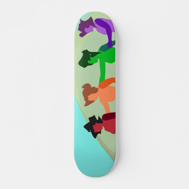 Beach Dance Skateboard Deck (Front)