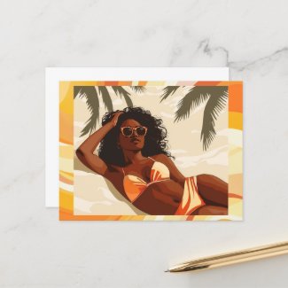 BEACH DAY #1 POSTCARD