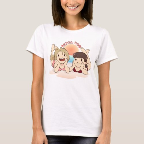 Beach Day Amber and Kiara _ BlackFox T_Shirt