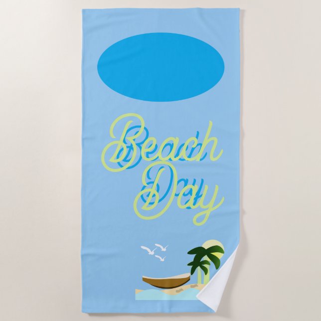 Beach day beach towel (Front)