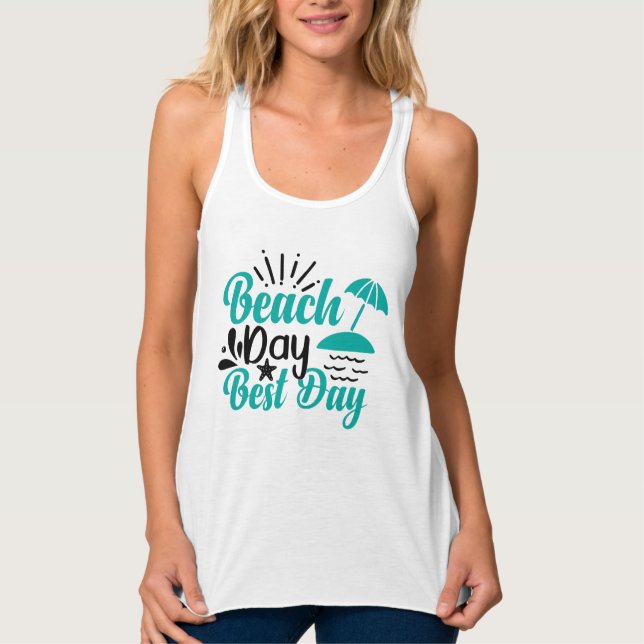 Beach Day Best Day-68634 Tank Top (Front)