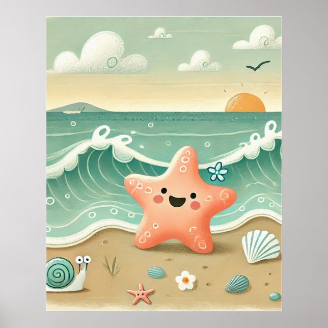 Beach Day Bliss Poster (Front)
