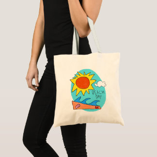 "Beach Day" Budget Tote Bag