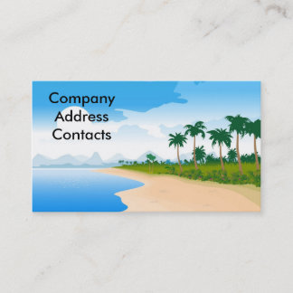 beach_day, CompanyAddressContacts Business Card