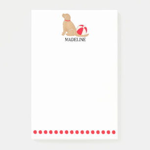 BEACH DAY GOLDEN RETRIEVER LOVER POST-IT NOTES