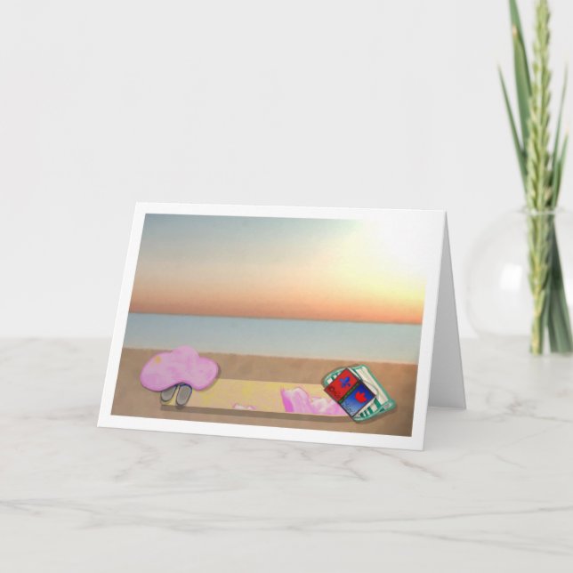 Beach day LeeMarie's creative design card (Front)