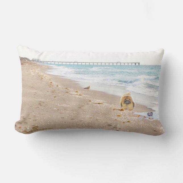 Beach Day Lumbar Pillow (Front)
