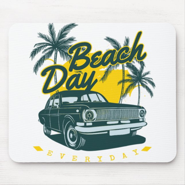 Beach Day Mouse Pad (Front)