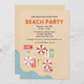 Beach Day Party Invitation (Front/Back)
