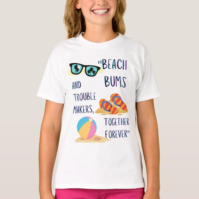 beach day quote T-Shirt (Front)
