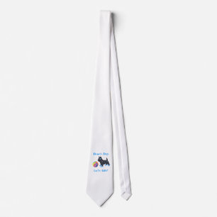 Beach Day Scottie Dog Neck Tie