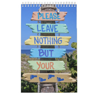 Beach Day, Sun Surf Sand Calendar