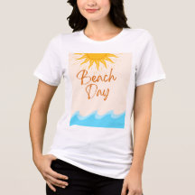 Beach Day T-Shirt | Sun Waves Summer Tee