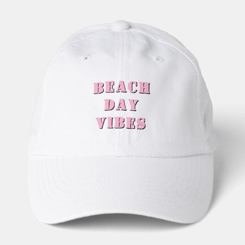 Beach Day Vibes Light Pink Performance Cap