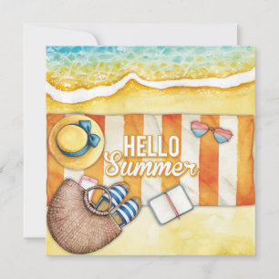 Beach Days Hello Summer Greeting Card