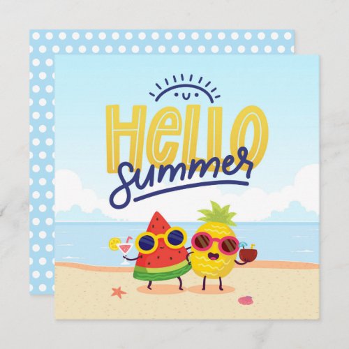 Beach Days Hello Summer Greeting Card
