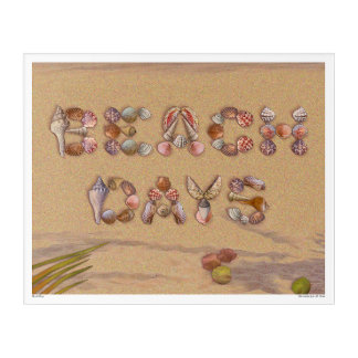 Beach Days in Sea Shells Acrylic Print