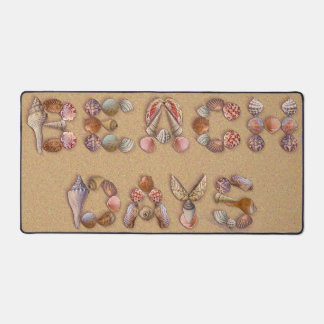 Beach Days in Sea Shells Desk Mat