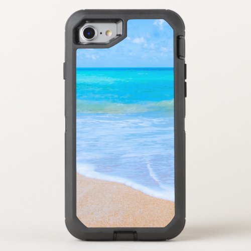 Beach Days Pretty Aqua Water Day Dream OtterBox Defender iPhone SE87 Case