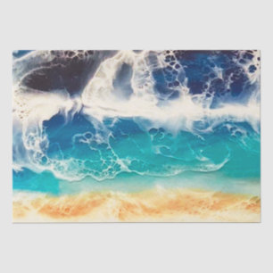 Beach decoupage tissue paper