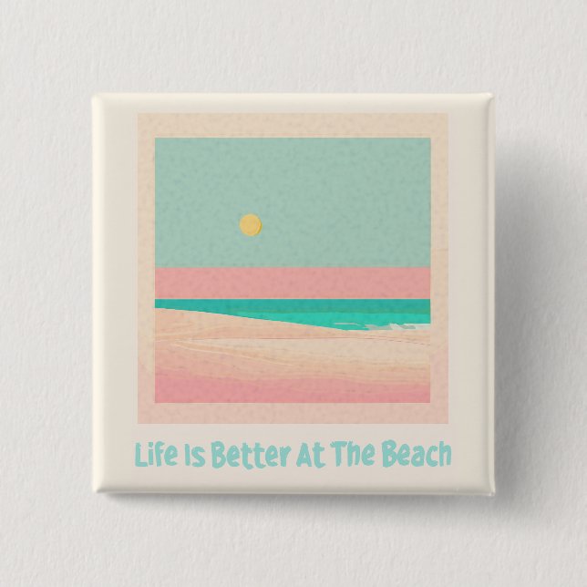 Beach design  button (Front)