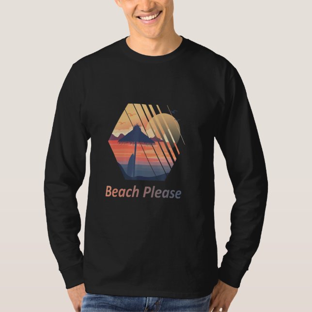 Beach Design For Men Women Summer Breaks Aloha Bea T-Shirt (Front)