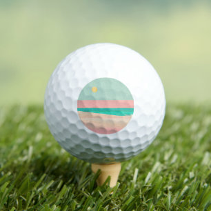 Beach design golf balls