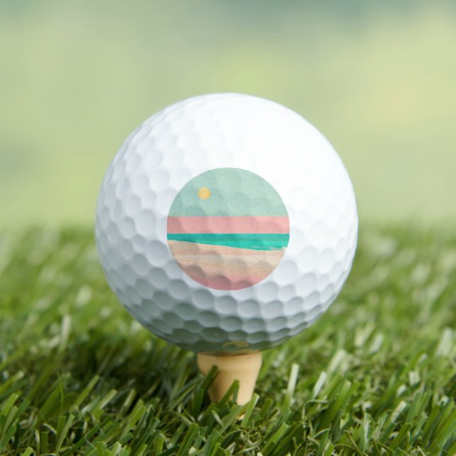 Beach design  golf balls (Insitu Tee)