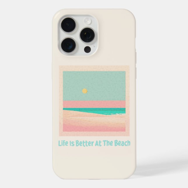 Beach design  iphone case (Back)