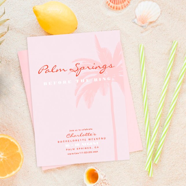 Beach Destination Bachelorette Party  Invitation (Creator Uploaded)