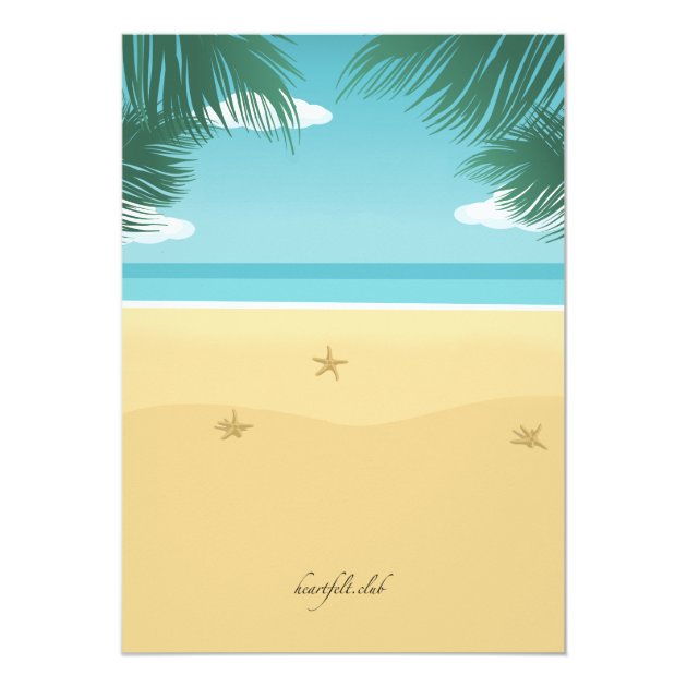 Beach Destination Bachelorette Party Invitations