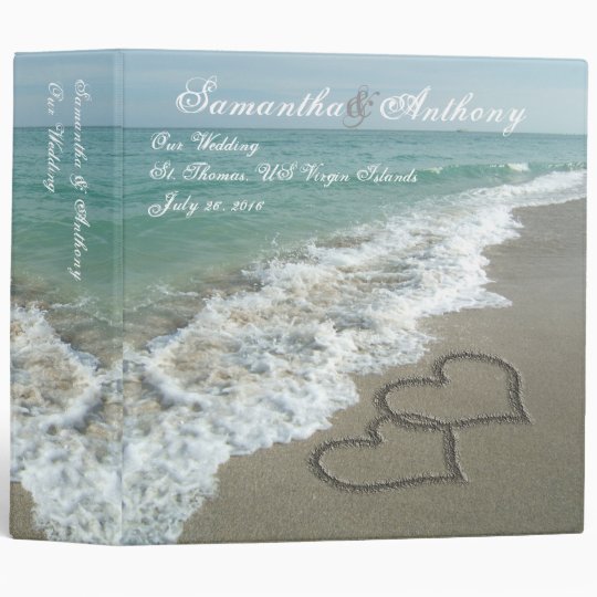 Beach Destination Or Cruise Wedding Album Planner Binder Zazzle Com